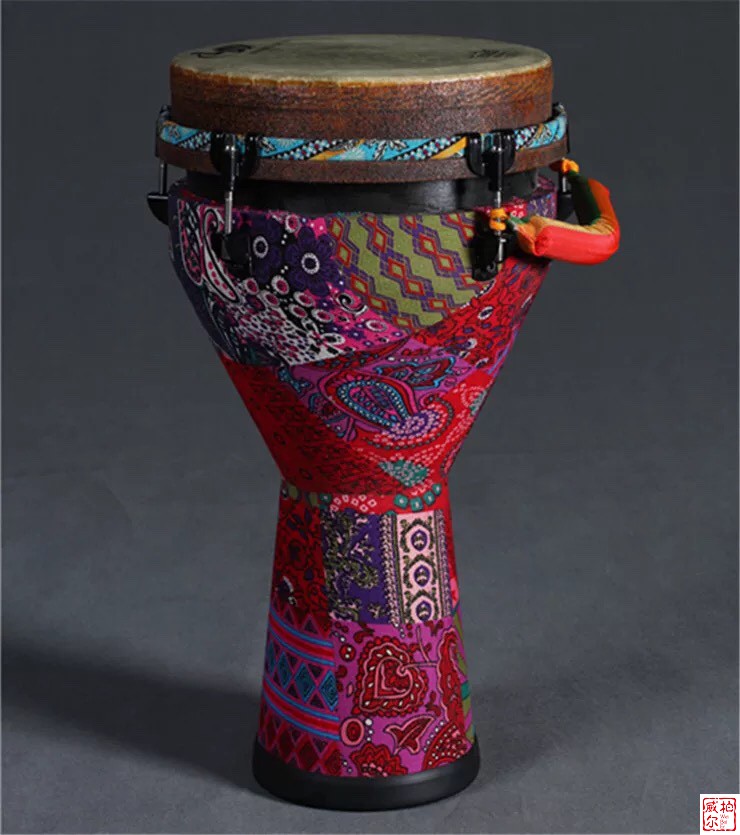 手鼓非洲鼓丽江1012学生表演初学演奏皮云南金贝12进口瑞盟鼓皮dr12c