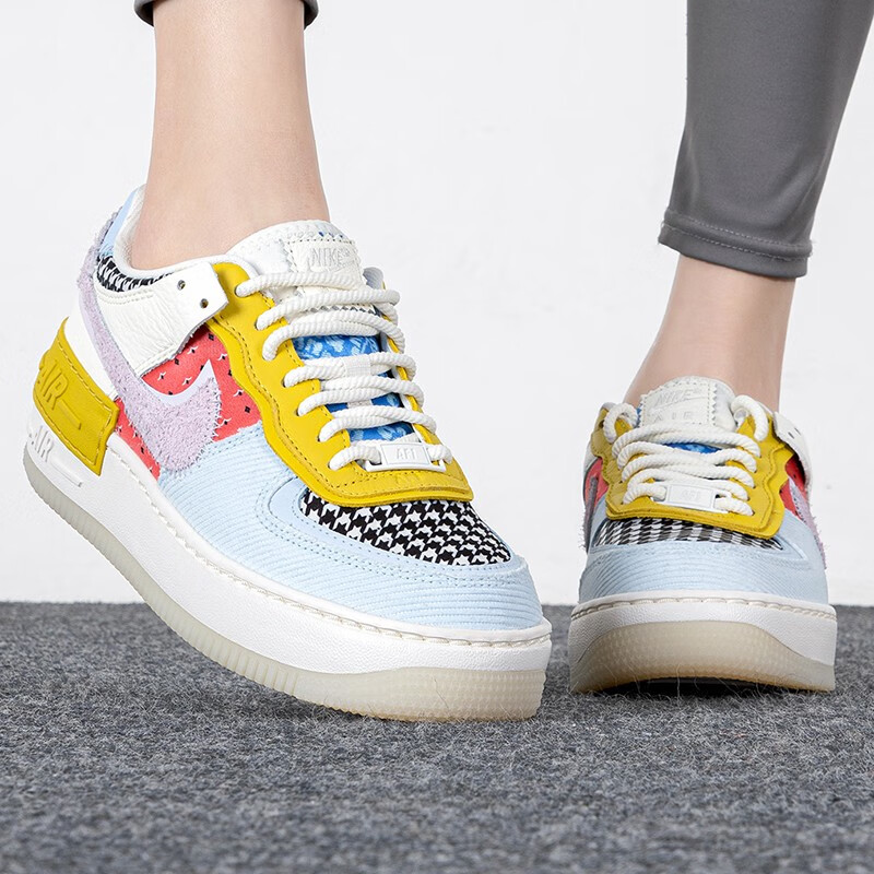 nike耐克新款女鞋af1空军一号运动鞋拼接像素休闲鞋板鞋do2330511dq5