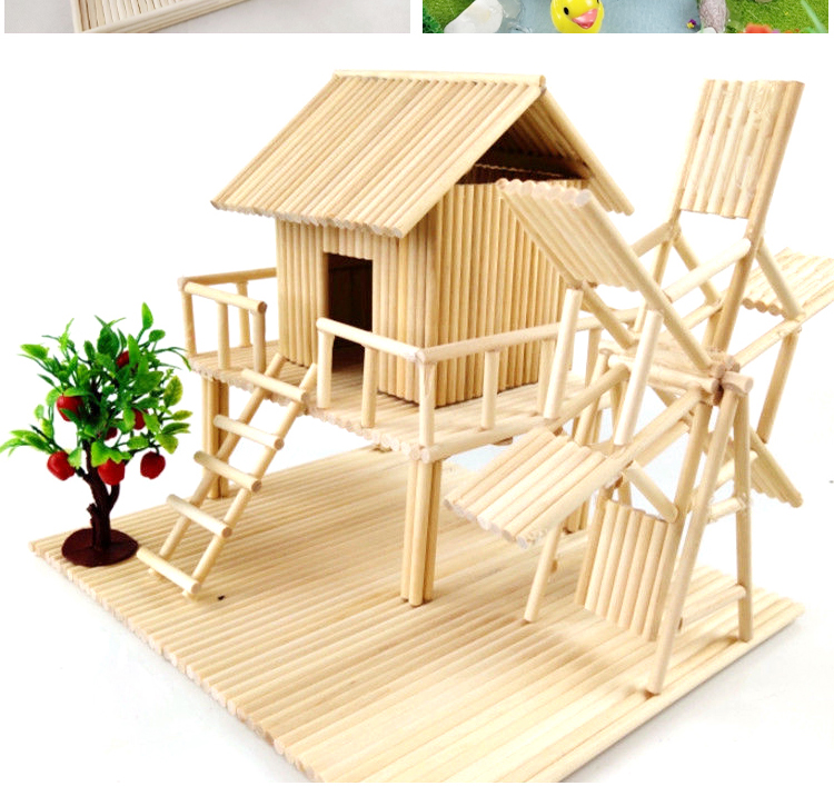 木条diy儿童手工建筑模型材料木棒竹子圆木棍竹棒细竹棍制作 5mm×300