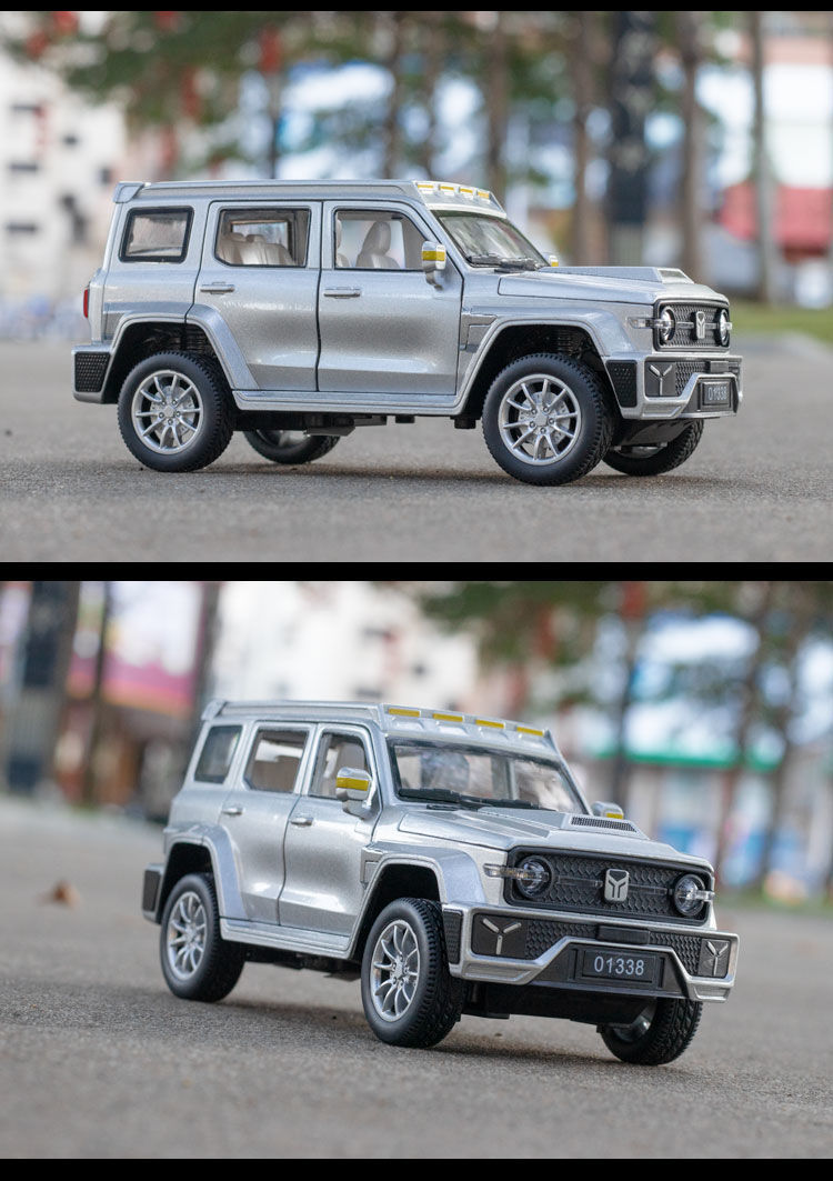 1:24仿真長城坦克300賽博朋克版汽車模型合金suv越野車擺件玩具車 1