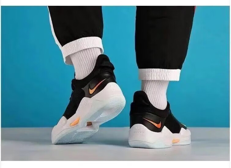 新款保罗乔治5代篮球鞋黑白全明星男子耐磨战男女鞋 pg5 首发黑白 36