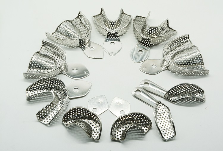 牙科材料 口腔塑钢牙托 印模牙托盘 取模托盘超硬石膏 一次性牙托