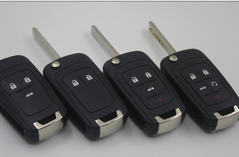 普立希适用于0915款雪佛兰科鲁兹总成增配芯片遥控器原车钥匙替换外壳