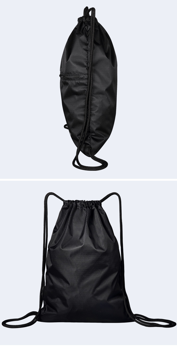 GOLF Water-Resistant Drawstring Backpack, Casual Sports Bag, Fashionable Multifunctional Lightweight Drawstring Bag with Drawstring Pocket, Black 17