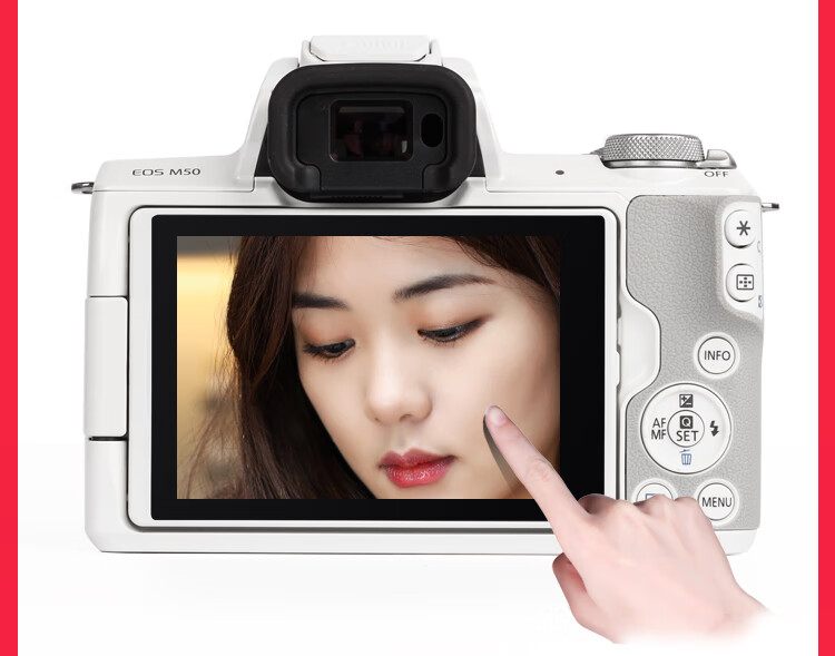 佳能eosm50二代学生入门级mark2m6数码高清旅游微单相机m200国行黑色