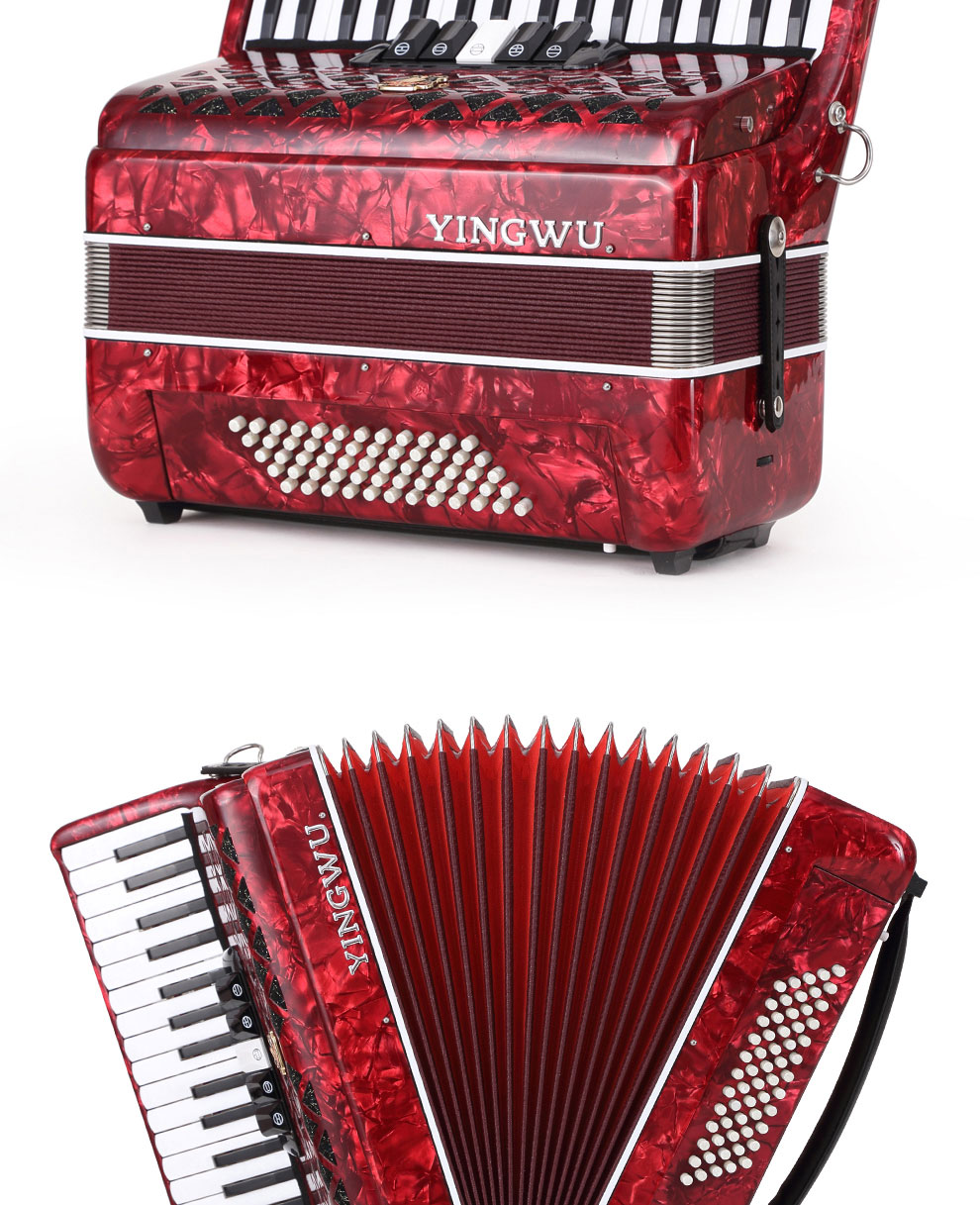 鹦鹉(yingwu) 中华老字号鹦鹉牌60贝斯司儿童手风琴乐器三排簧初学者