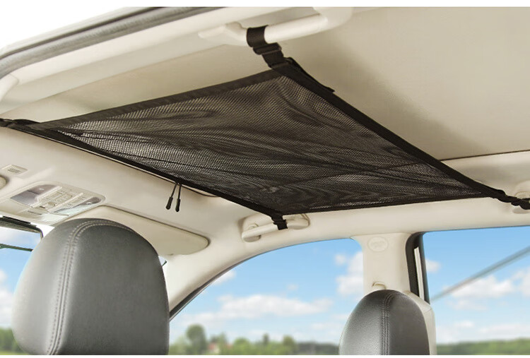 汽车顶收纳网兜置物袋悬挂式车内储物固定顶棚收纳袋车载用品自驾静谧