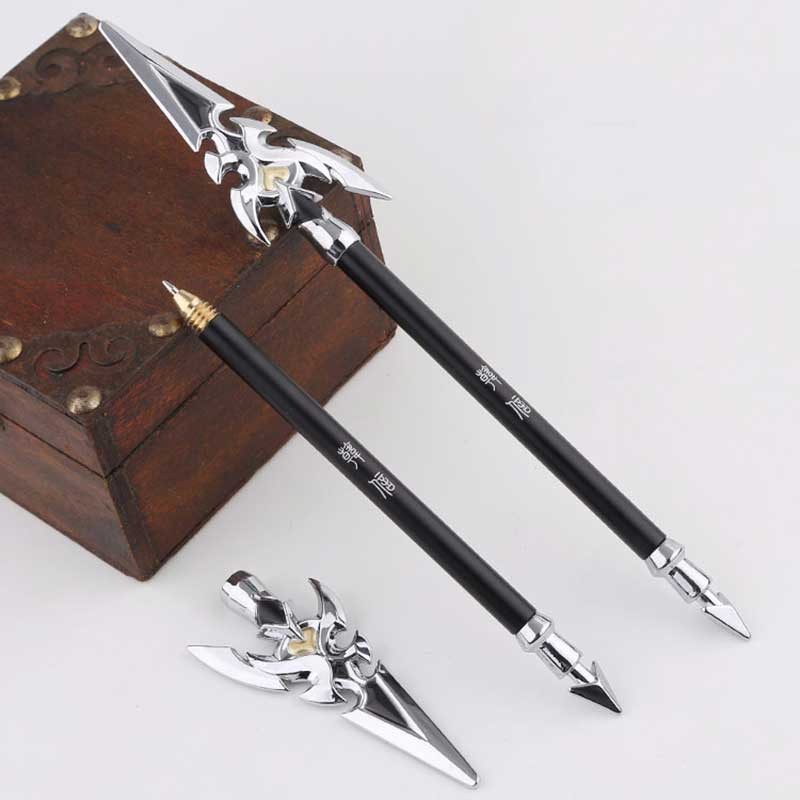 王者中性笔荣耀笔武器模型中性笔赵黑笔孙悟空金属的兵器签字笔玩具30