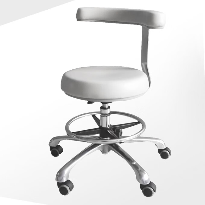 牙医椅子升降牙科医生口腔科护士椅助手医师凳子手术室专用白色圆凳a