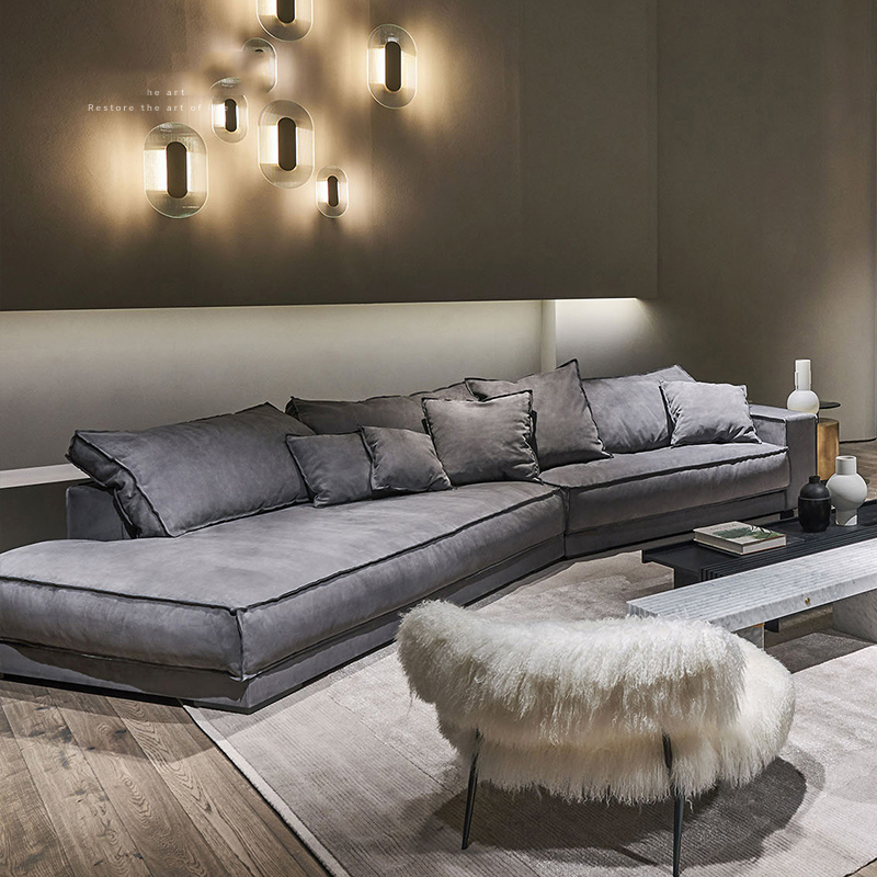 沙发客厅大户型磨砂科技布沙发客厅异形baxter现代简约小户型布艺大