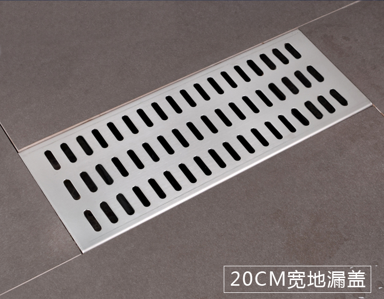304不锈钢地漏盖长方形篦子下水道明沟排水槽厨房排水沟地沟盖板2020