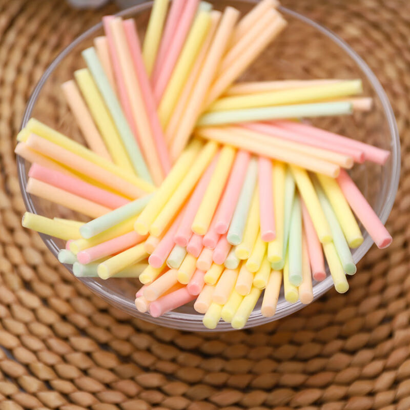 cc乐吸管糖 混合果味小朋友酸甜软糖瓶装 袋装儿童零吃吸吸糖 50克