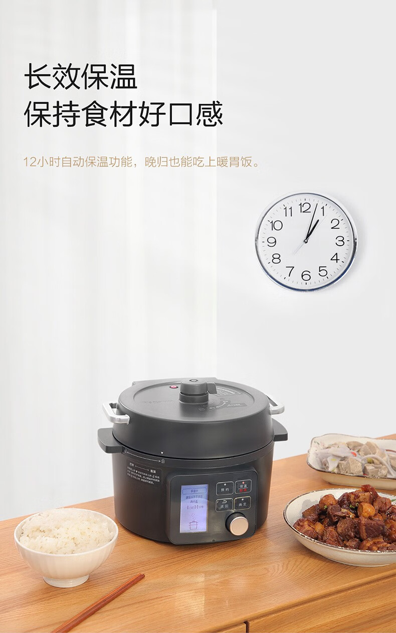 日本爱丽思电压力锅2人小型高压锅爱丽丝智能家用多功能自动饭煲黑色