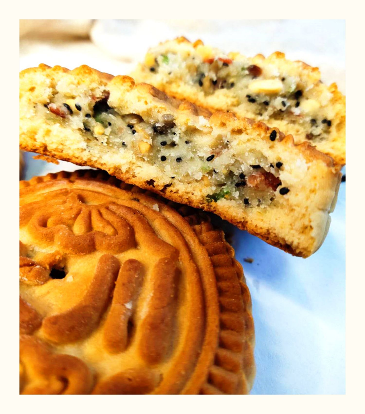 老式五仁月饼赤峰林西大川月饼传统手工白糖馅月饼400克装 五仁馅(5