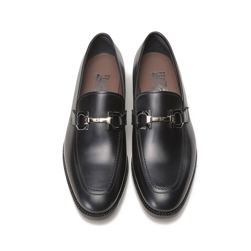 男鞋 菲拉格慕 salvatore ferragamo 男士扣饰莫卡辛鞋皮鞋 0756101