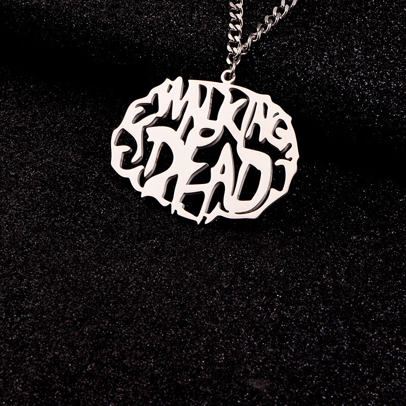 活死人项链 嘻哈walking dead说唱厂牌项链 活死人法老面具pharaoh