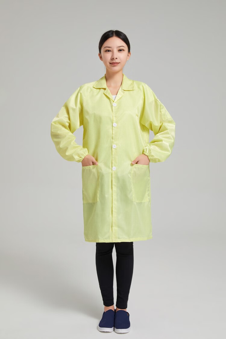 【可开票】富士康防静电工作服工衣网格大褂食品防尘富士康工衣无尘