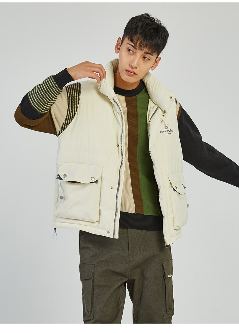 【冬季】摩高男士羽绒马甲 841164231 米白 s【图片 价格 品牌 报价】