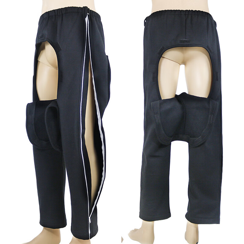 春夏薄款病人方便易穿脱护理裤瘫痪卧床老人开裆裤大小便失禁用品