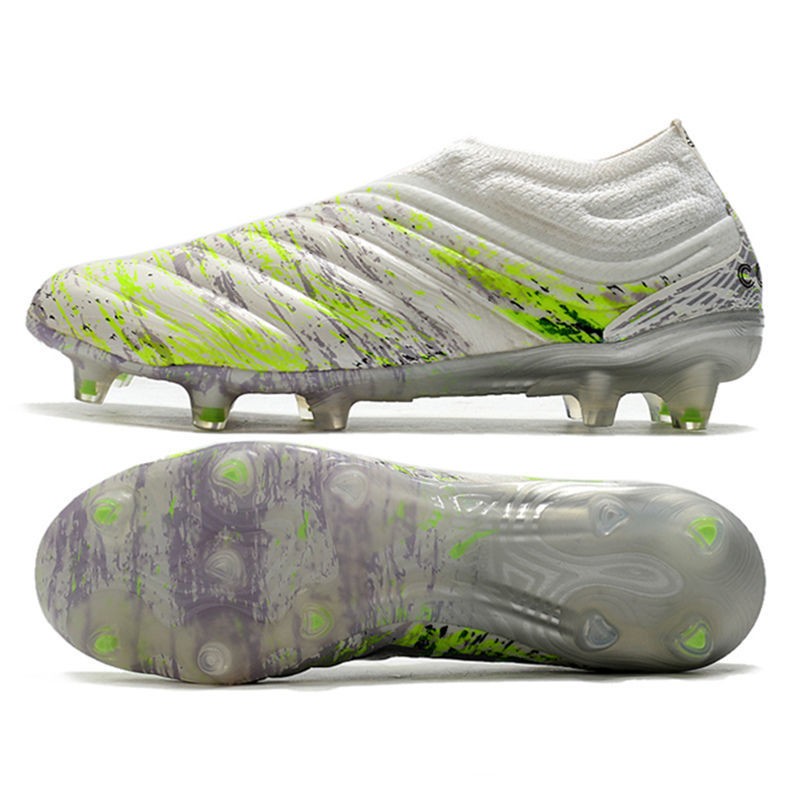 耐尅联名迪巴拉针织白桔20fg钉足球鞋copa20长钉袋鼠皮天然草足球鞋