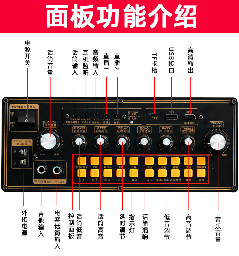 特美声temeishenggd1558广场舞唱歌音响带显示屏k歌拉杆户外演出wifi