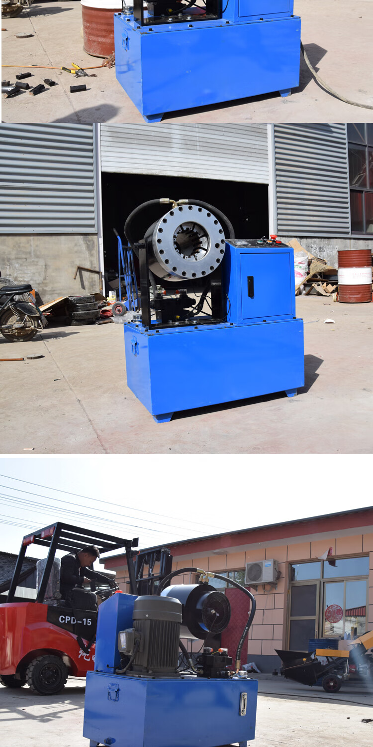 鑫科沃钢管缩管机液压缩口机液压锁管机自动扣压机压管机立卧两用缩管