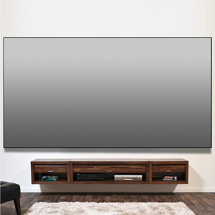 抗光投影幕布画框幕高清4k旗舰黑钻光学幕布窄边框架壁挂200寸升级高