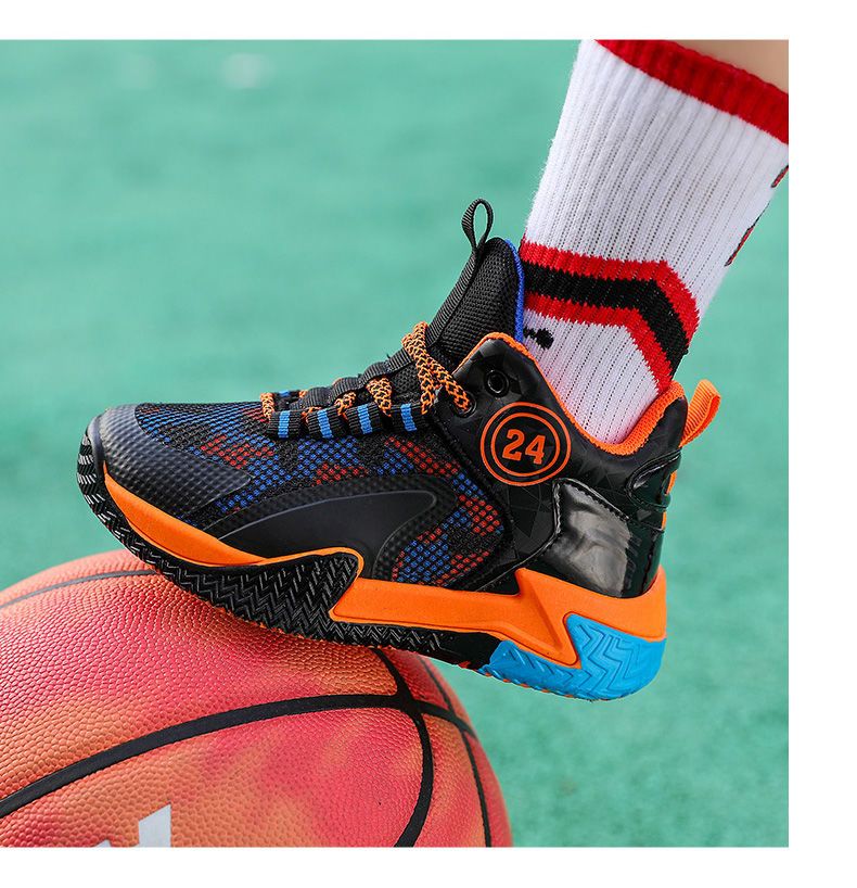 2022年新款儿童运动鞋秋冬儿童弹力软底篮球鞋2022春秋新款男童运动鞋