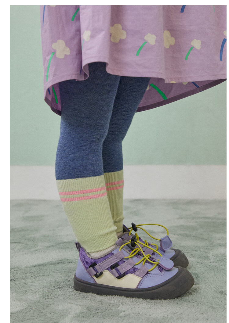 Papa Spring Children's Leggings Socks for Girls, High Elasticity Skin-Friendly Color-Block Versatile Stylish Trendy Outer Wear 24