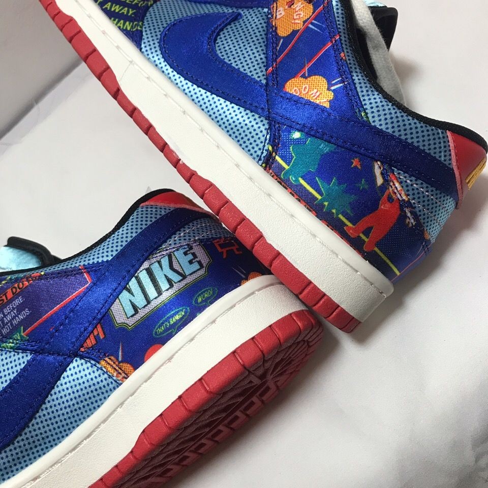 耐克nike品【纯原】sbdunklow新年鞭炮板鞋蓝红