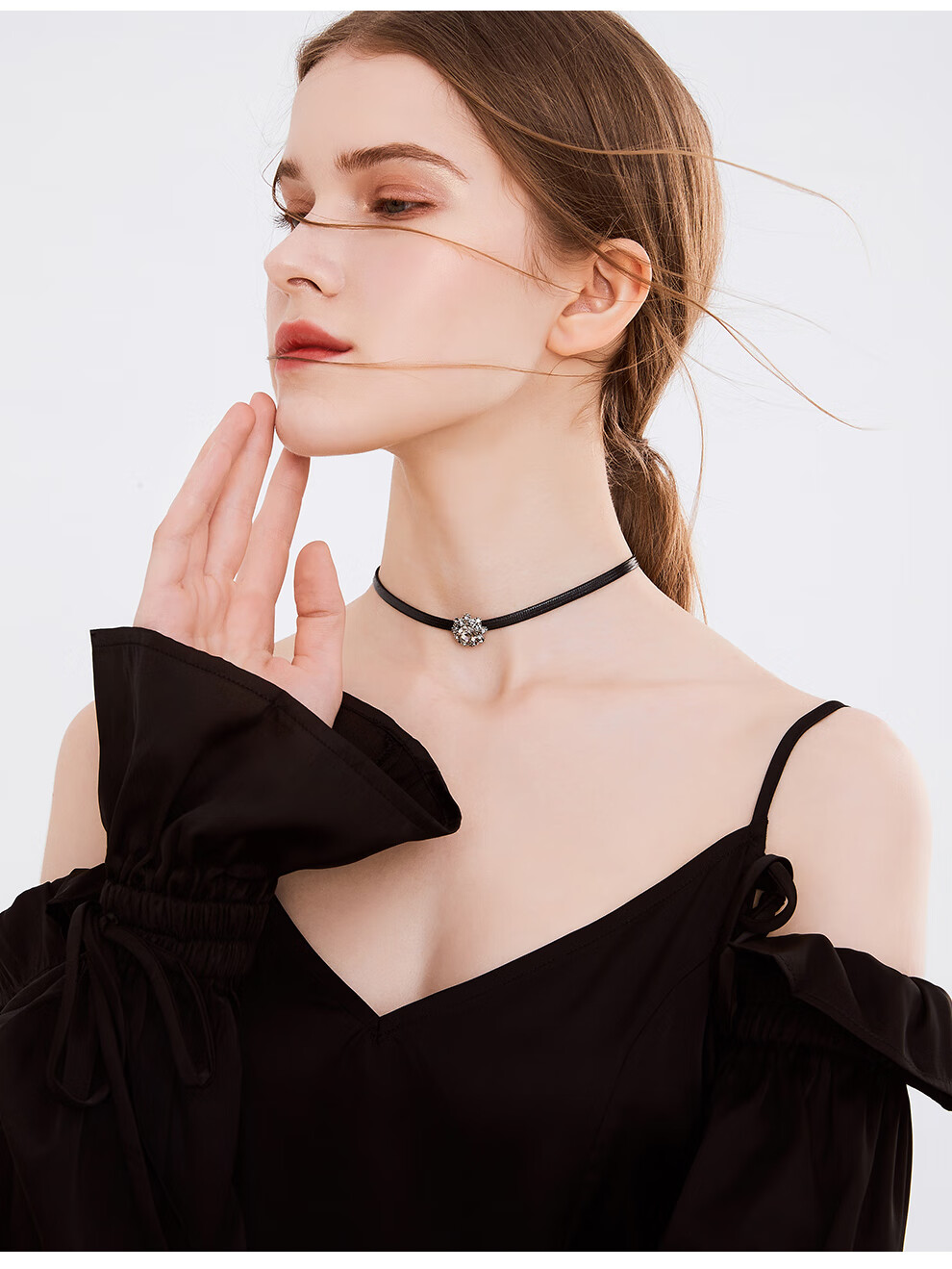 脖颈链choker项圈女颈带欧美锁骨链网红脖子饰品颈链项链复古脖链