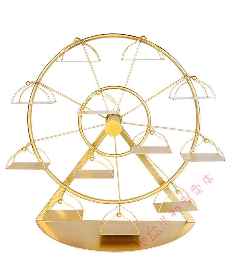 网红旋转轮菜盘火锅店个性展示烤肉架创意自助餐厅酒店餐具 大号