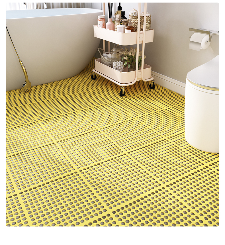 奴诗漫浴室防滑垫淋浴房家用防摔拼接脚垫洗手间厕所卫生间洗澡隔水