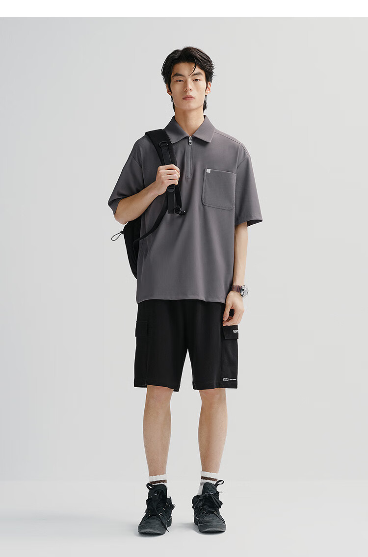 Taipingniao Men's POLO Shirt, Casual Textured Workwear Short Sleeve, Summer Men's Quality Simple Style, Black And Green, 2XL 11