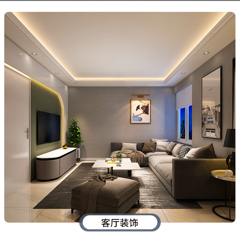 初印象 灯带led三色变光灯条家用220v超亮客厅吊顶户外防水灯带条