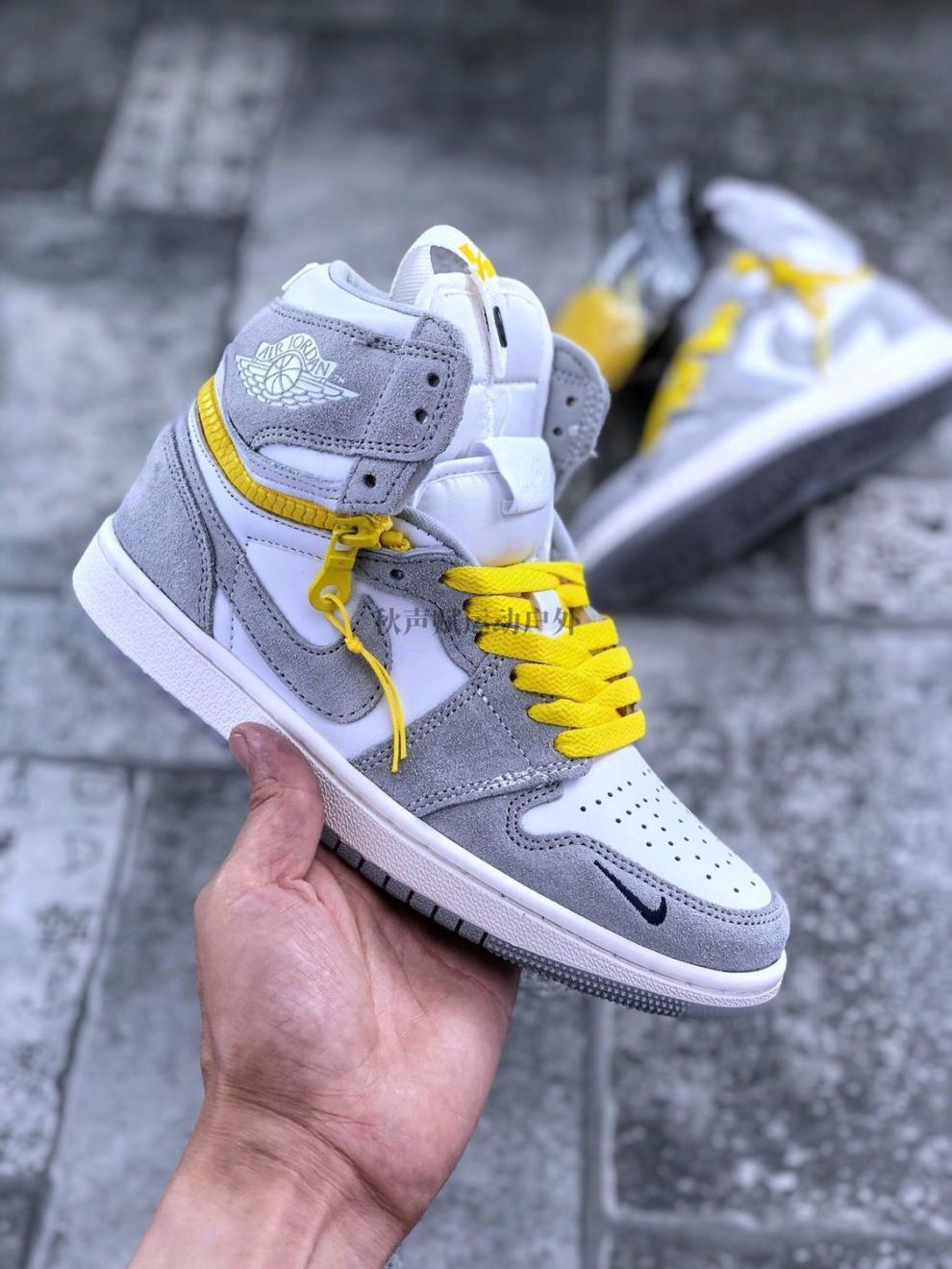 switch 烟灰 杏橙 紫罗兰 拉链换帮高帮cw6576-800官方 aj1 switch