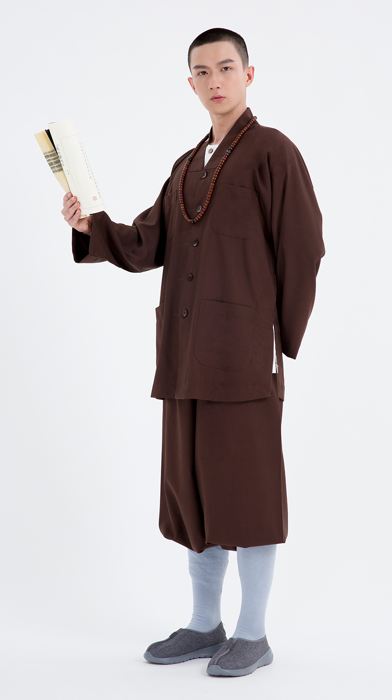 【优选新品】僧服短褂春秋冬季厚实小褂套装男女出家和尚比丘尼僧衣
