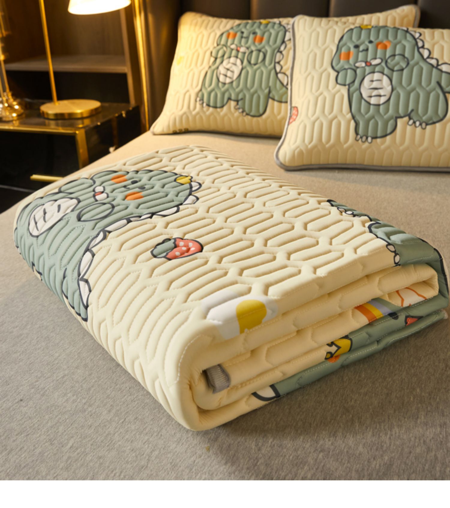 雅鹿家纺可机水洗乳胶冰丝凉席夏季裸睡单人宿舍儿童网红空调软席子三