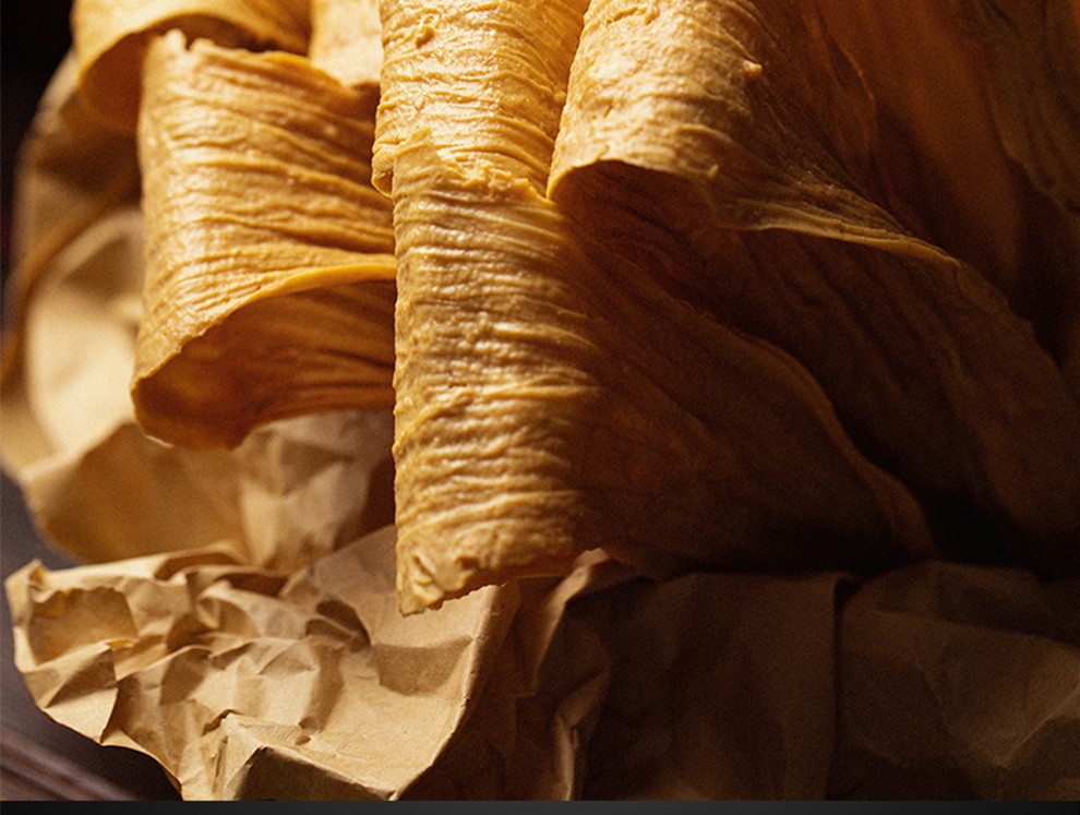 菁亦莎 福建清流腐竹豆腐皮500g袋装豆皮特产腐竹手工豆腐皮农家自制