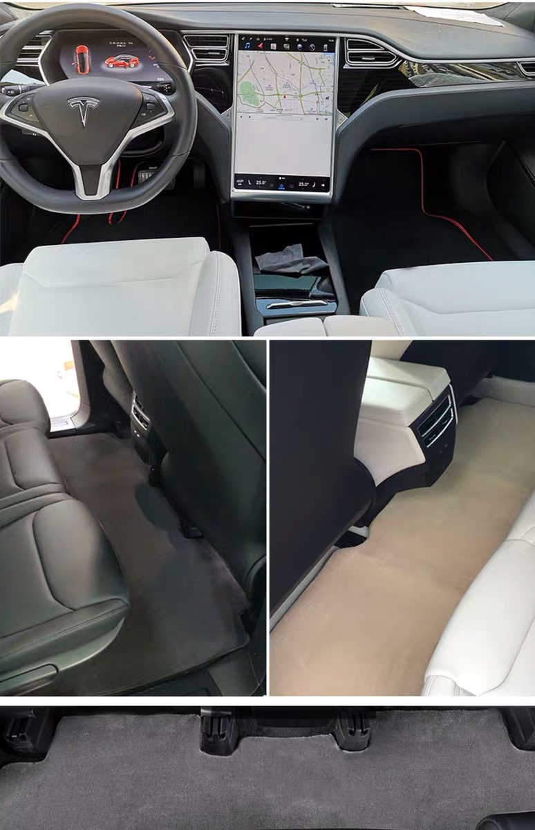 原廠特斯拉model y汽車腳墊特斯拉model3 modelx五六七座models絲絨