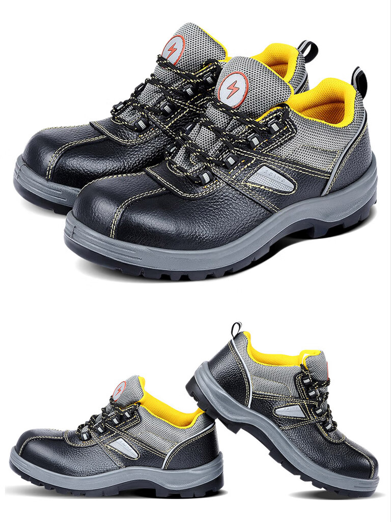 赛纳劳保鞋男士防砸电工鞋绝缘鞋56kv牛皮安全鞋防护鞋定制款非金属防