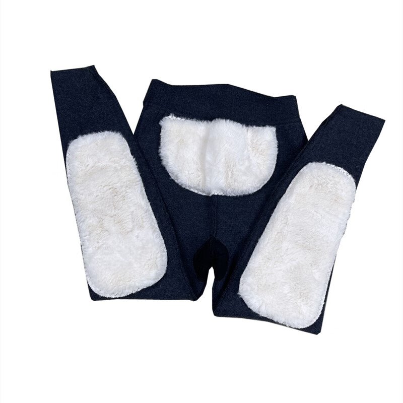 bsneugg羊毛羊绒裤男女秋冬加绒加厚保暖抗寒带护膝bsnΕugg 黑色 女
