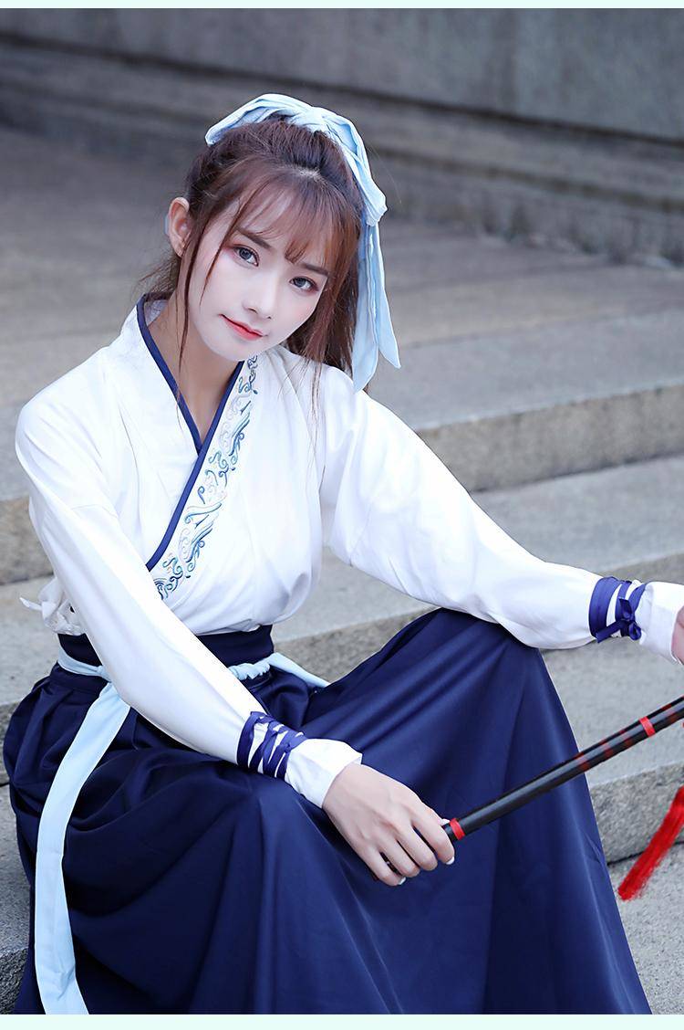 慕咖伦汉服女凤歌鸾中国风古装仙女飘逸清新淡雅魏晋