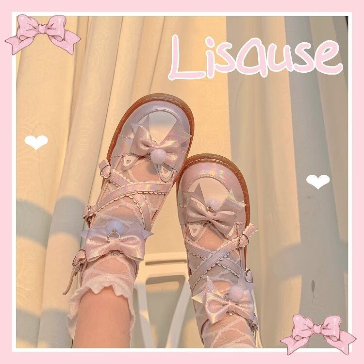 猪腰子鞋洛丽塔鞋萝莉鞋仙女风lolita洛丽塔鞋子lo日系萝莉演出jk小