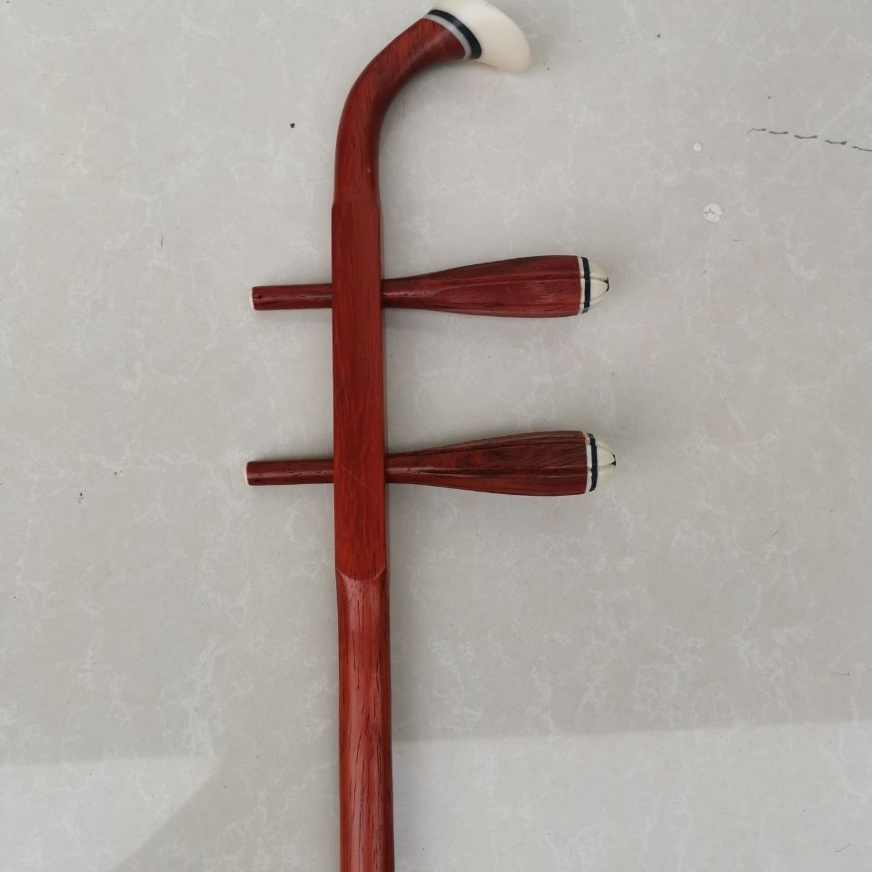 黑檀弯头二胡杆越胡杆紫檀高胡杆缅甸红花梨木二胡杆花鼓大筒杆缅甸红