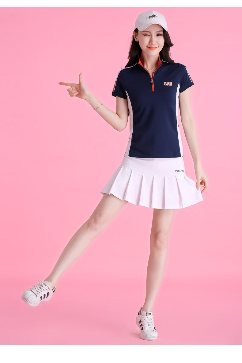 网球裙网球服女夏季羽毛球服套装女网球服运动套装裙新款短袖裤裙休闲
