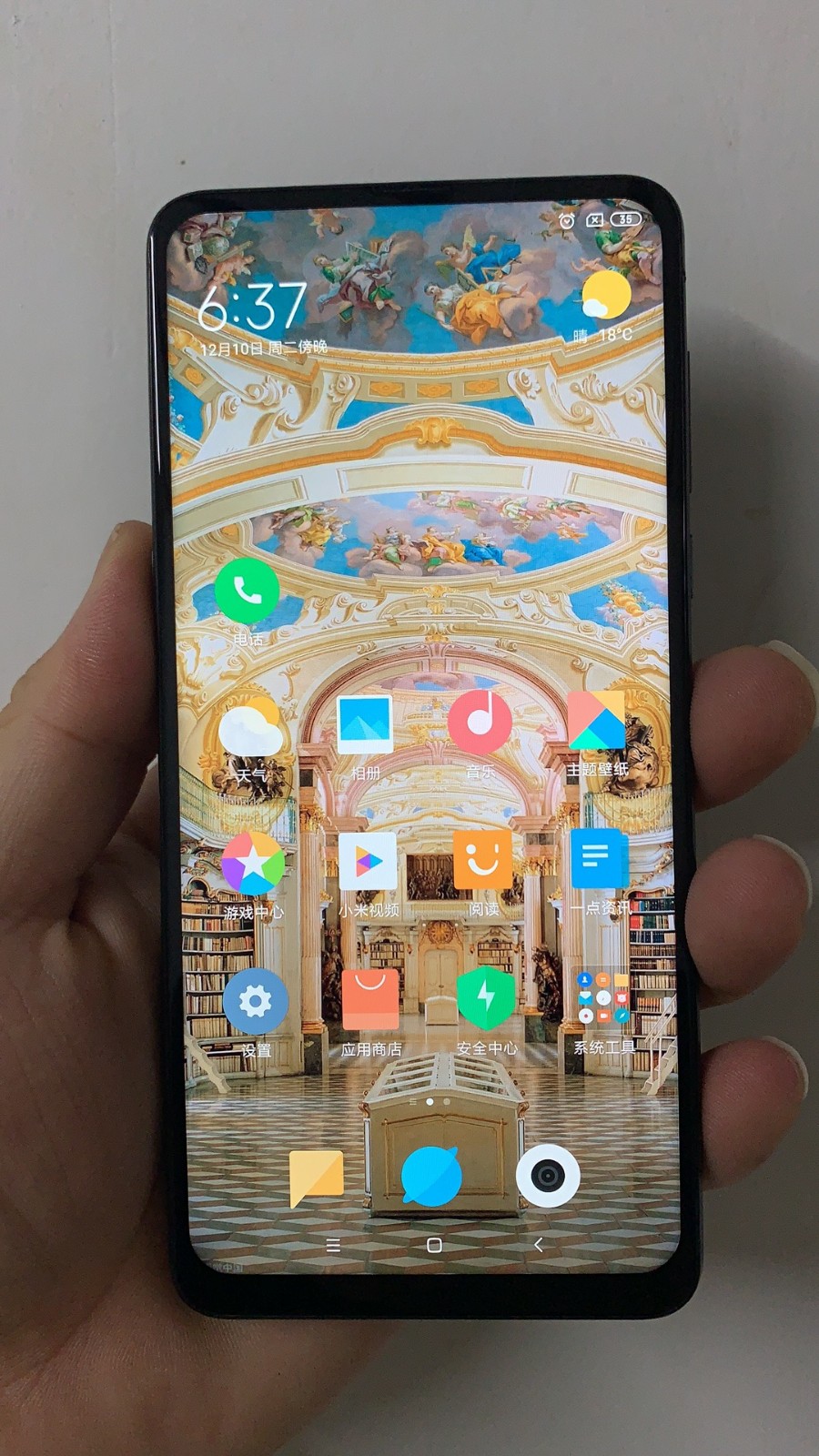 mix显示屏mimix3全面屏内外屏一体屏 小米mix2屏幕总成【黑色带框】