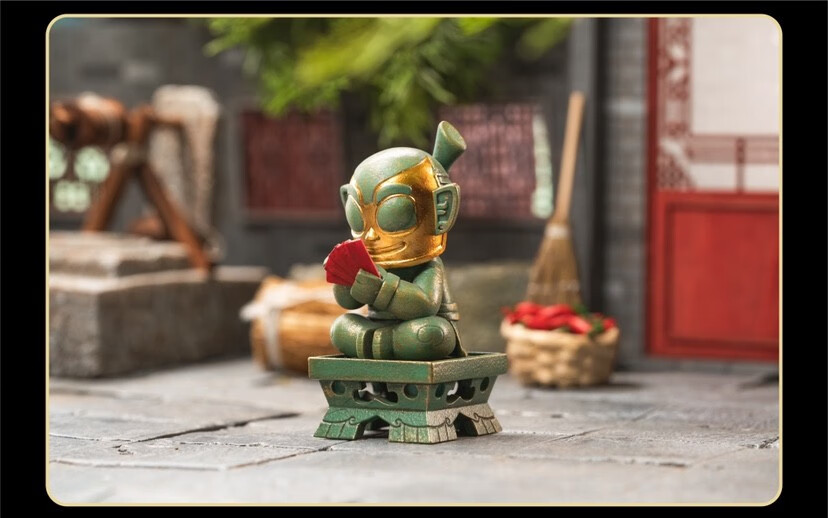 三星堆河南博物馆考古盲盒考古盲盒2代川蜀小堆系列确认款脸小堆不