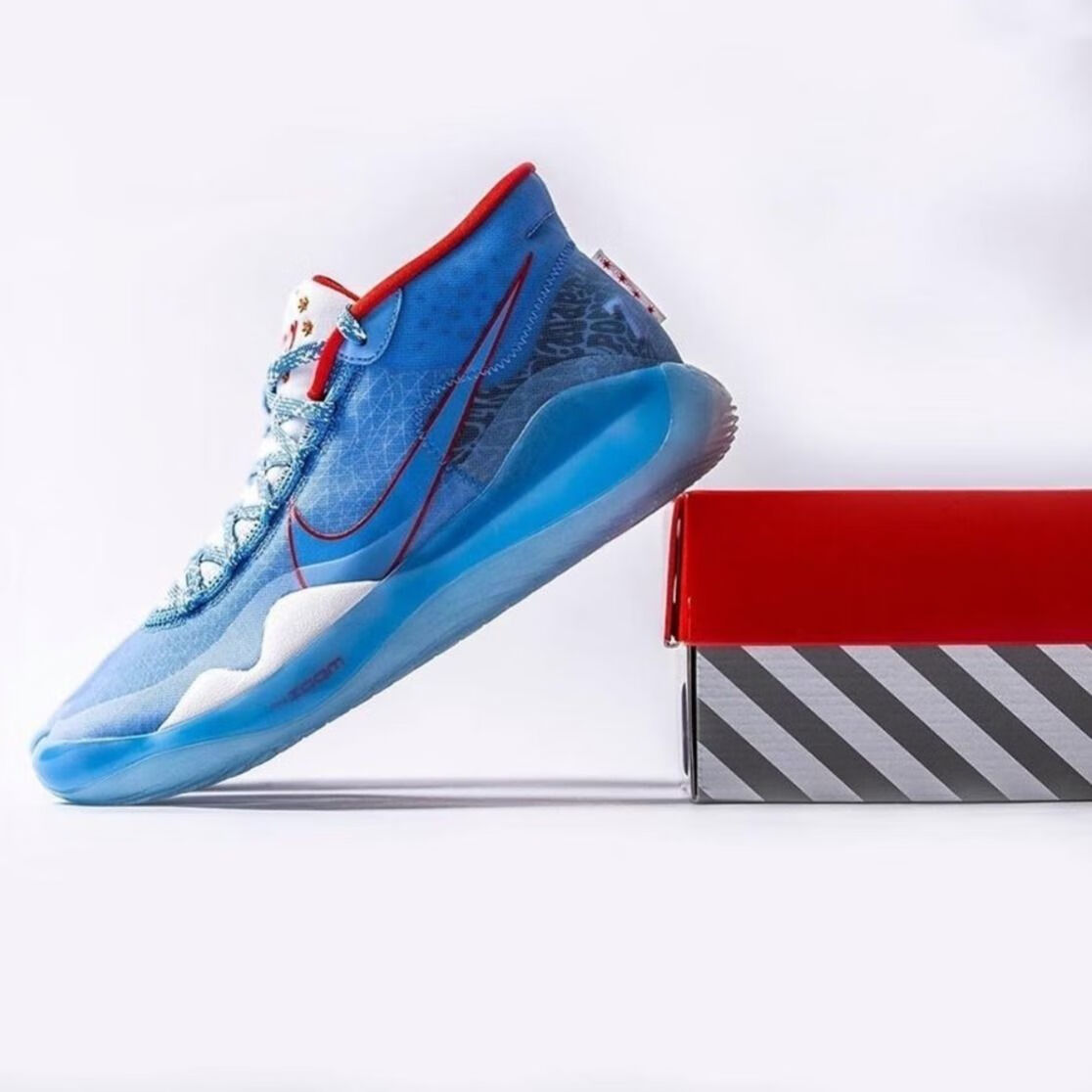 官方舰店kd12 杜兰特12新全明星篮球鞋男女粉色天使双气垫ct2740-90