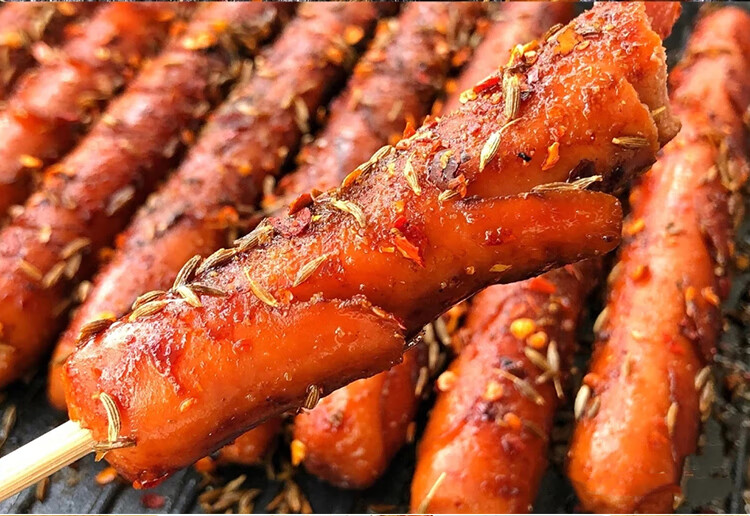 淀粉肠香肠煎烤淀粉肠街边路边摊淀粉火腿肠双润淀粉肠面粉肠油炸 100